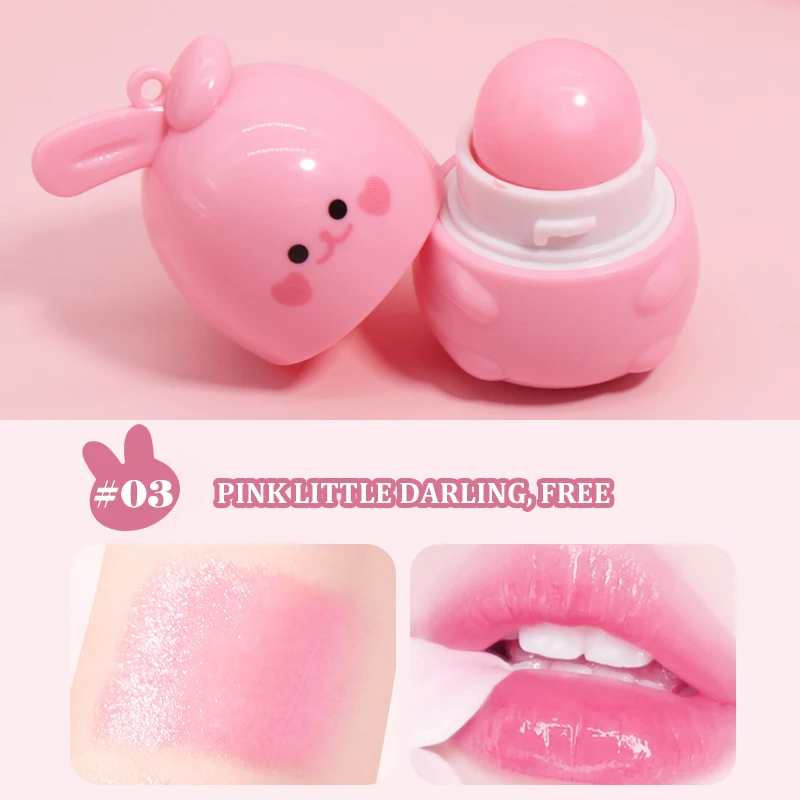 Balsam do ust zmieniający kolor Goody Bunny nawilżający Różowy