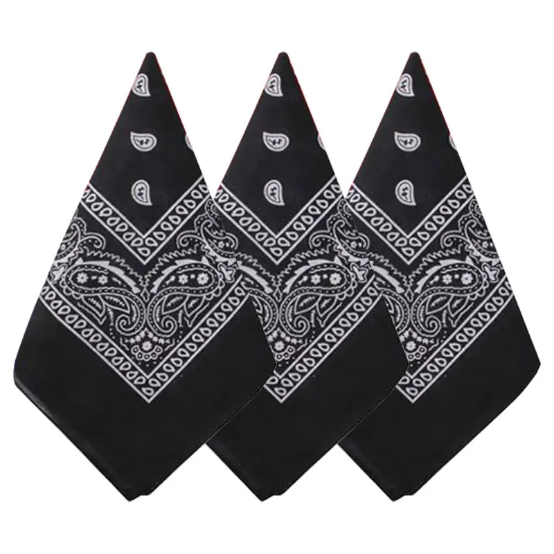 Bandana kowbojska paisley 55x55 cm – chusta na szyję i głowę E