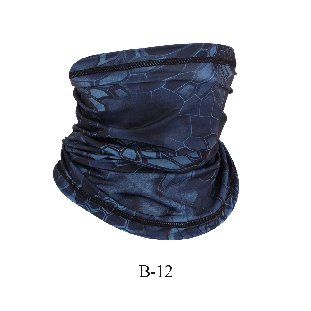 Bandana wielofunkcyjna z filtrem UV – komin na twarz i szyję Czarny python