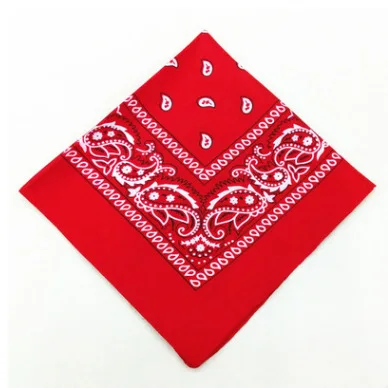 Bawełniana bandana z wzorem paisley 54x54 cm Czerwony