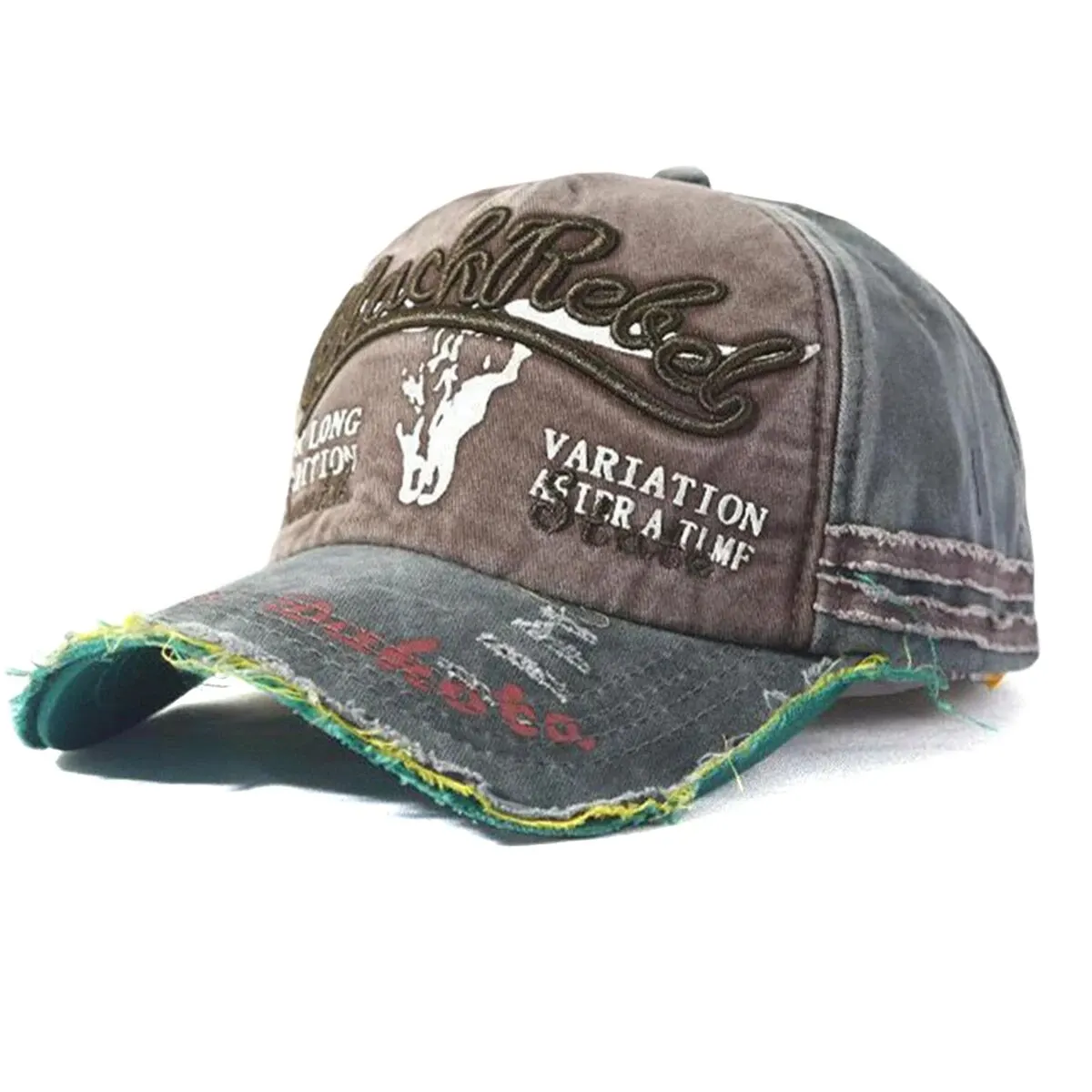 Bawełniana czapka Snapback z siatką w stylu trucker Zielony