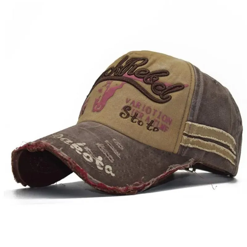 Bawełniana czapka Snapback z siatką w stylu trucker Brązowy