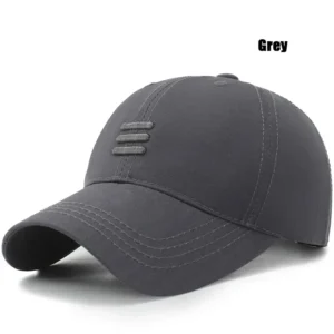 Bawełniana czapka z daszkiem snapback unisex Three Bars Szary