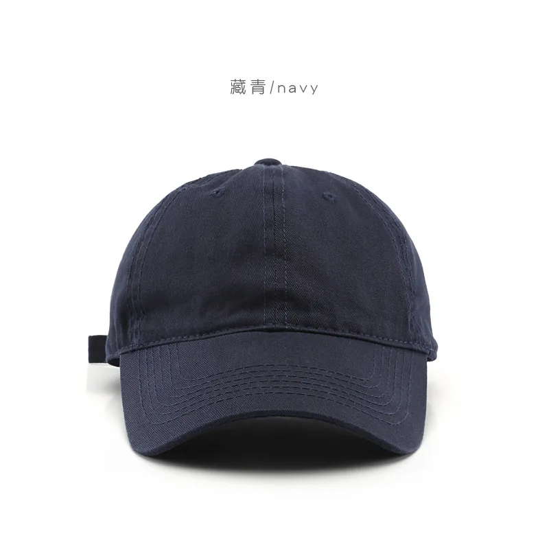 Bawełniana czapka z daszkiem snapback unisex Granatowy