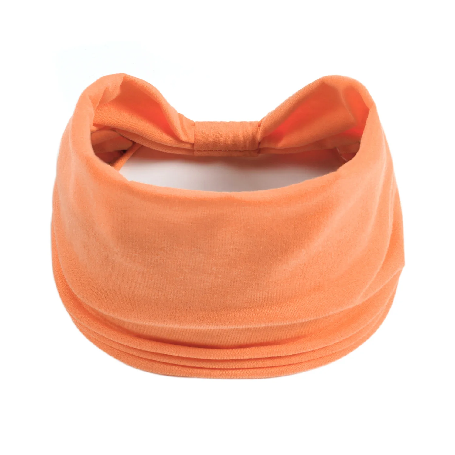 Bawełniana opaska na głowę turban do jogi pochłaniająca pot Pomarańczowy