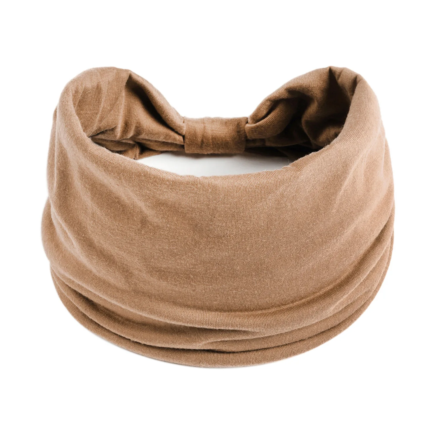 Bawełniana opaska na głowę turban do jogi pochłaniająca pot Szampan