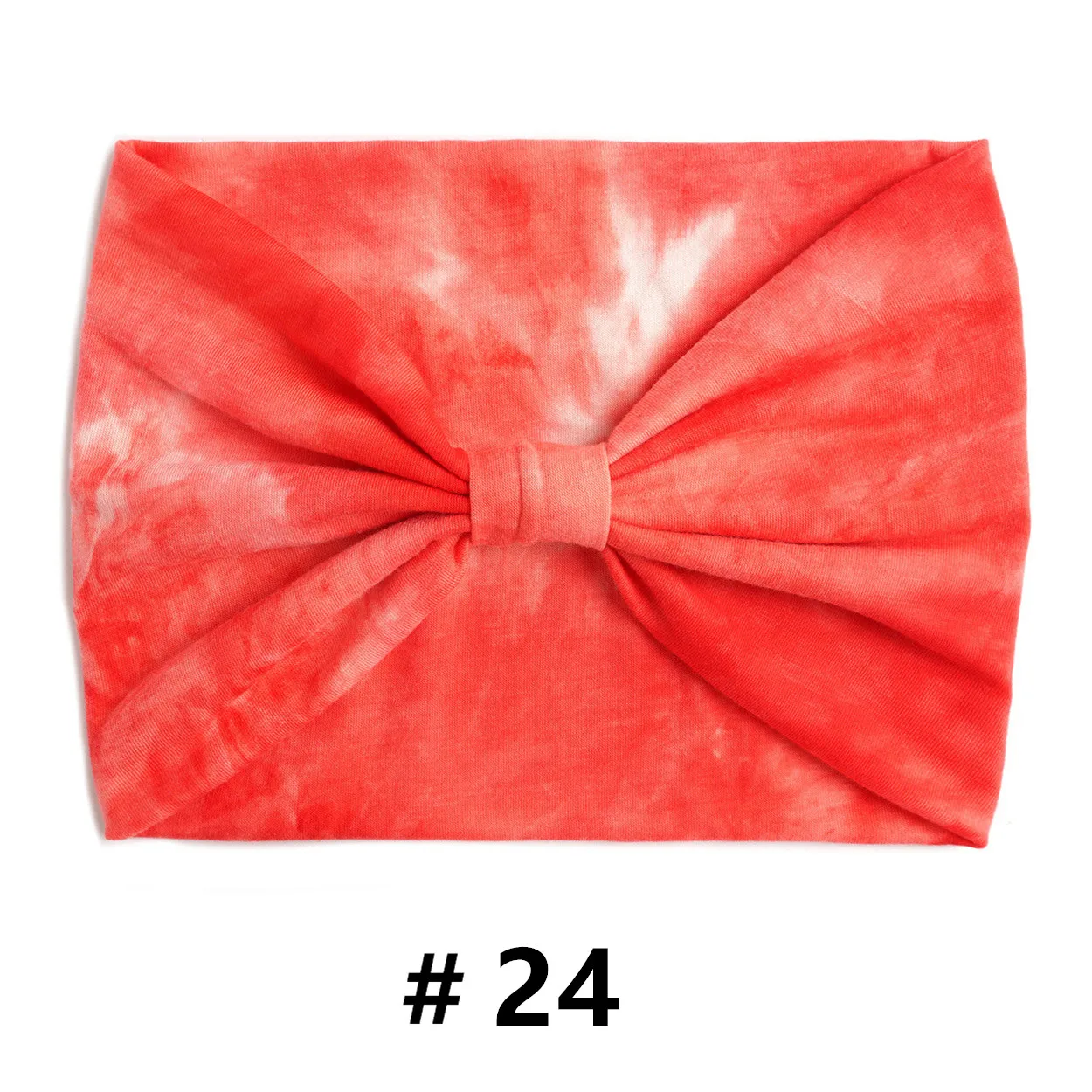 Bawełniana opaska turban tie-dye, wiązana 24