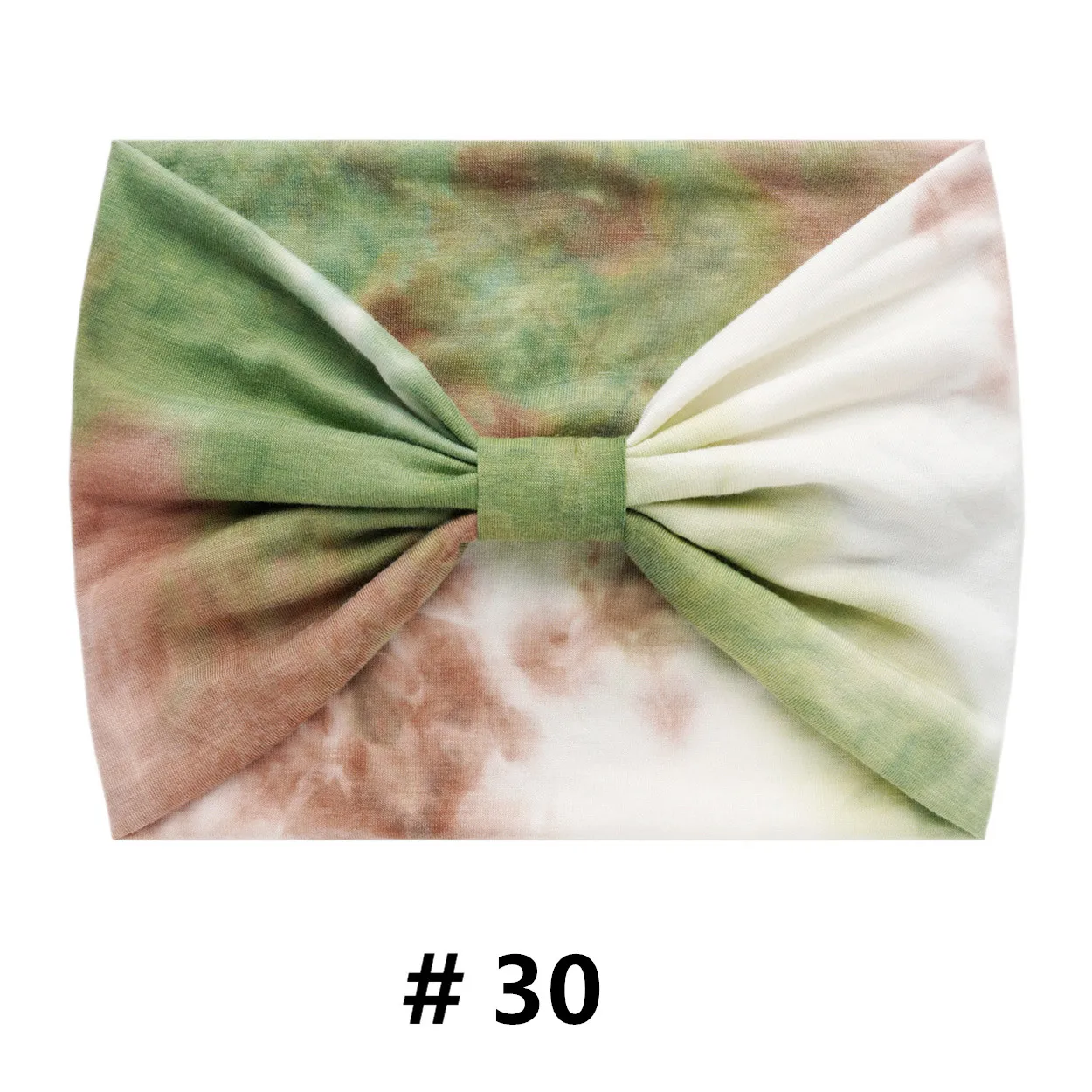 Bawełniana opaska turban tie-dye, wiązana 30