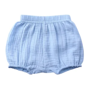 Bawełniane spodenki bloomers dla niemowląt i małych dzieci Niebieski