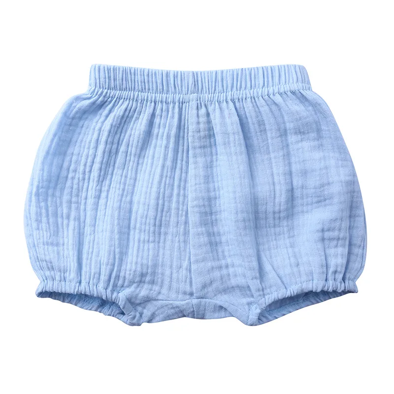 Bawełniane spodenki bloomers dla niemowląt i małych dzieci Niebieski
