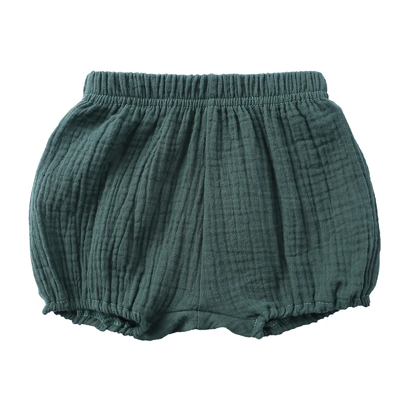 Bawełniane spodenki bloomers dla niemowląt i małych dzieci Zielony