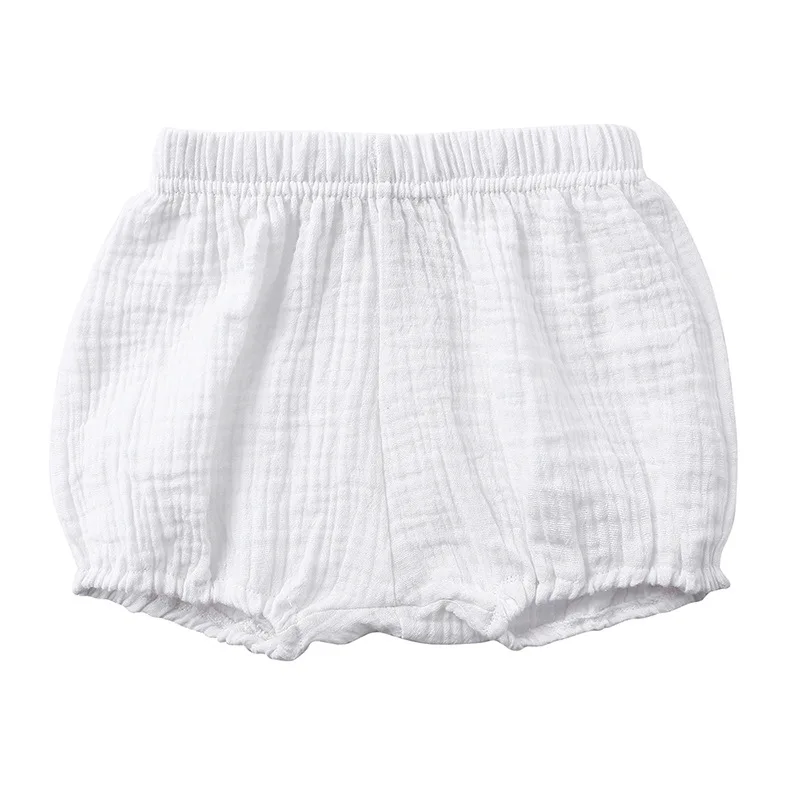 Bawełniane spodenki bloomers dla niemowląt i małych dzieci Biały