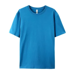 Bawełniany t-shirt unisex w jednolitych kolorach Jasnoniebieski