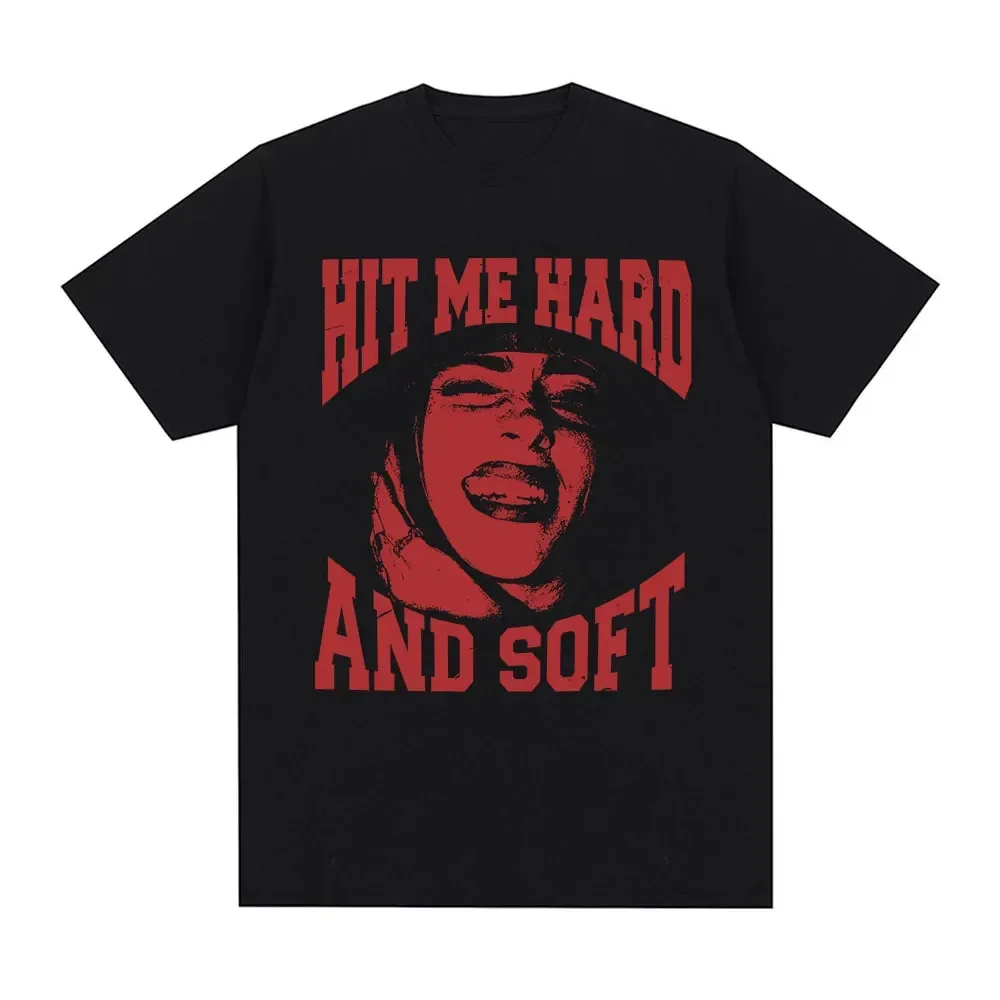 Bawełniany t-shirt Billie Eilish z krótkim rękawem w stylu Y2K 1