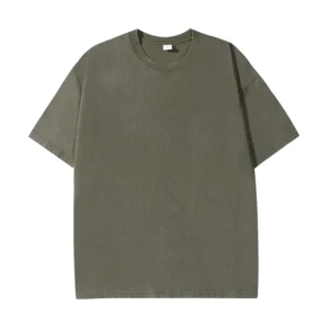 Bawełniany T-shirt męski z nadrukiem streetwear Zielony