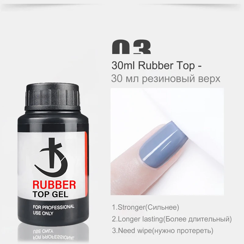 Baza i top do lakieru hybrydowego KODI JYJ gumowa baza 30 rubber top