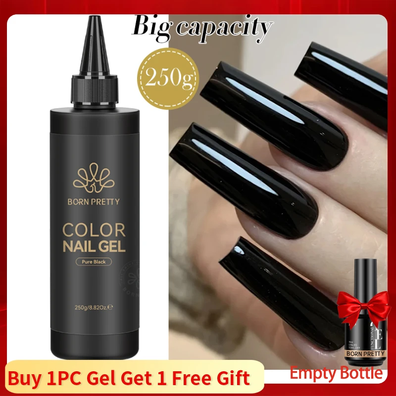 Baza i top do hybryd BORN PRETTY 250 g – duża pojemność 250g blackgel
