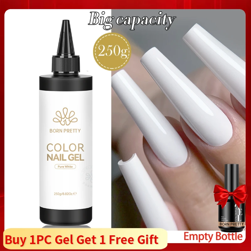 Baza i top do hybryd BORN PRETTY 250 g – duża pojemność 250g whitegel