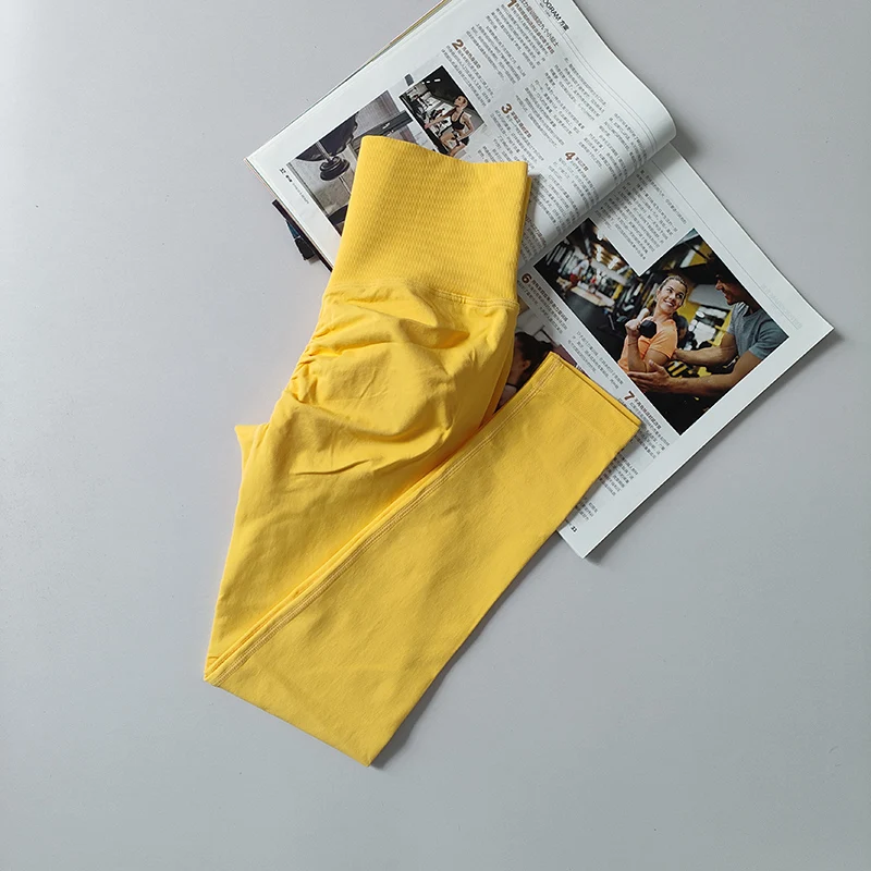 Bezszwowe legginsy do jogi z wysokim stanem push-up Jiyellow