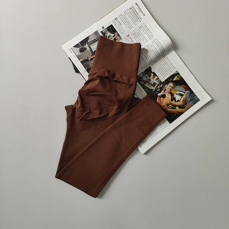 Bezszwowe legginsy do jogi z wysokim stanem push-up Kafei