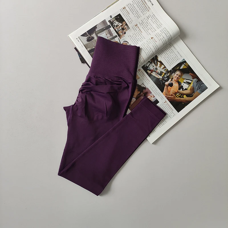 Bezszwowe legginsy do jogi z wysokim stanem push-up Meizi
