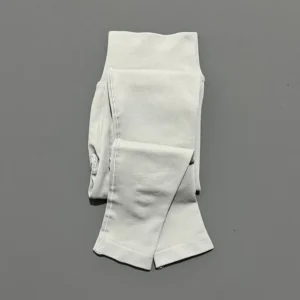 Bezszwowe legginsy damskie z efektem push-up na siłownię i jogę Jasnoszary