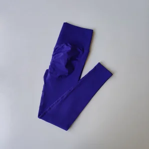 Bezszwowe legginsy z wysokim stanem unoszące pośladki Bluepurple