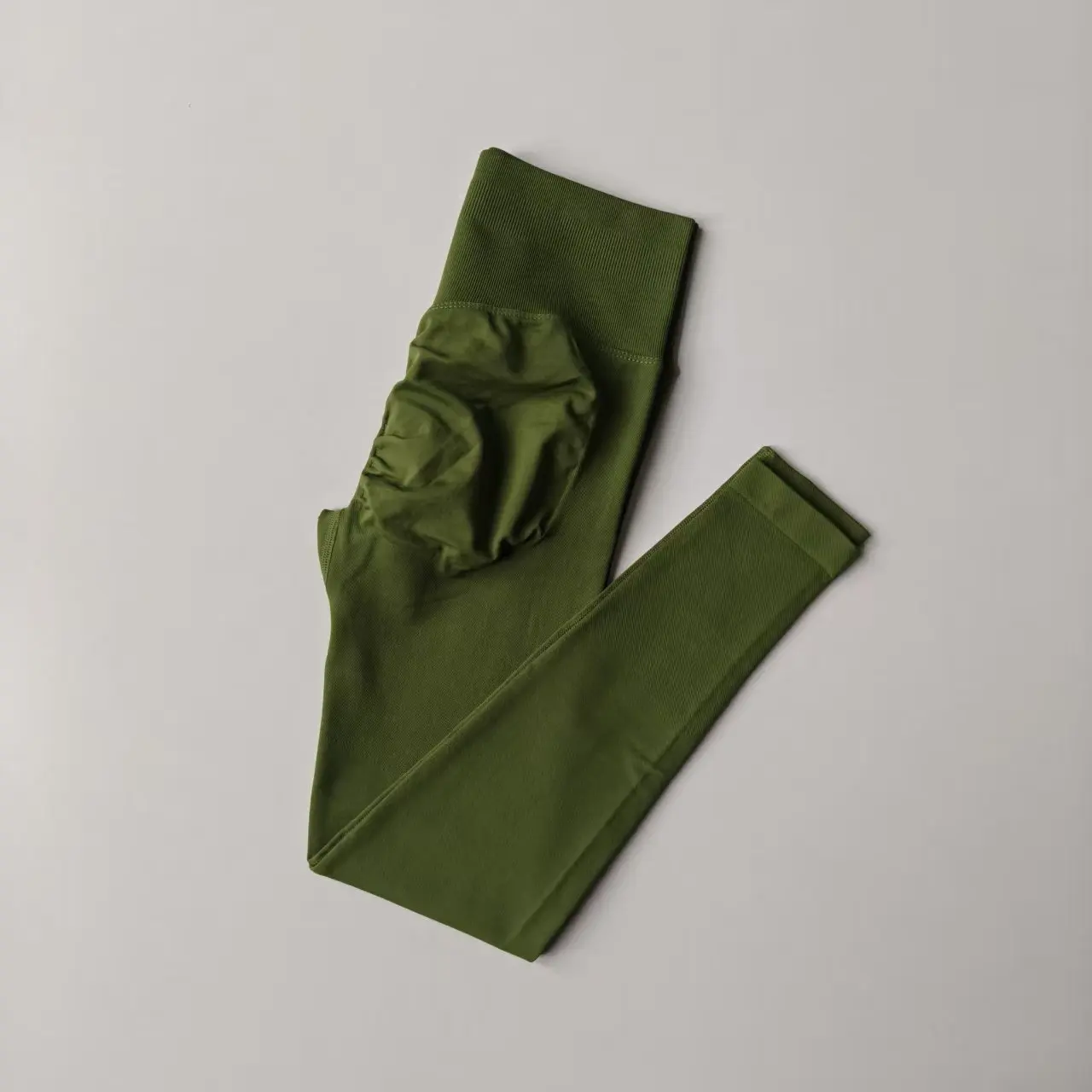 Bezszwowe legginsy z wysokim stanem unoszące pośladki Ganlv