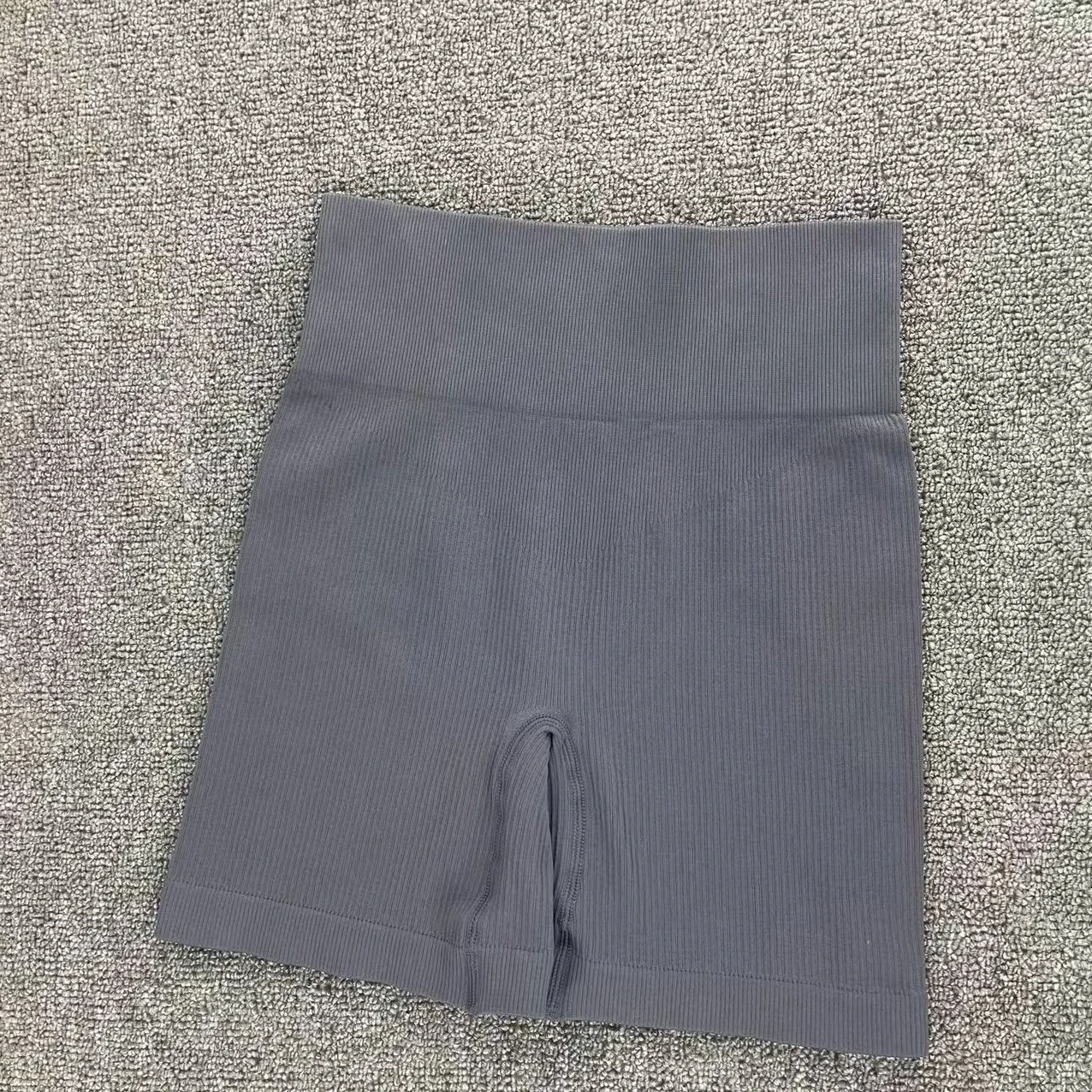 Bezszwowe legginsy damskie z wysokim stanem unoszące pośladki Szary