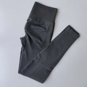 Bezszwowe legginsy z wysokim stanem, modelujące push-up Szary