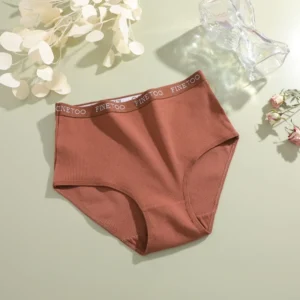 Bezszwowe majtki damskie bawełniane plus size S-XXL Błękitny