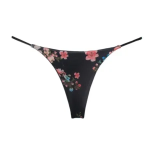 Bezszwowe stringi damskie niskiej talii – seksowna bielizna G-string Ciemnoszary