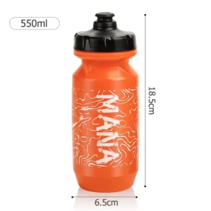 Bidon rowerowy MANA 550 ml MTB szosowy plastikowy Pomarańczowy