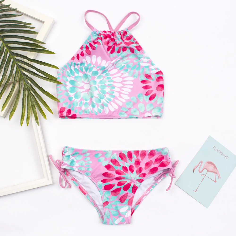 Bikini dla dziewczynki z motywem motyla Szary