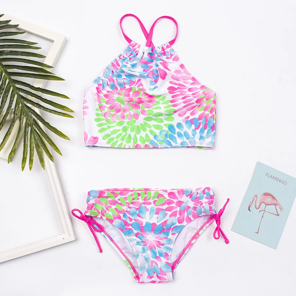 Bikini dla dziewczynki z motywem motyla Złoto