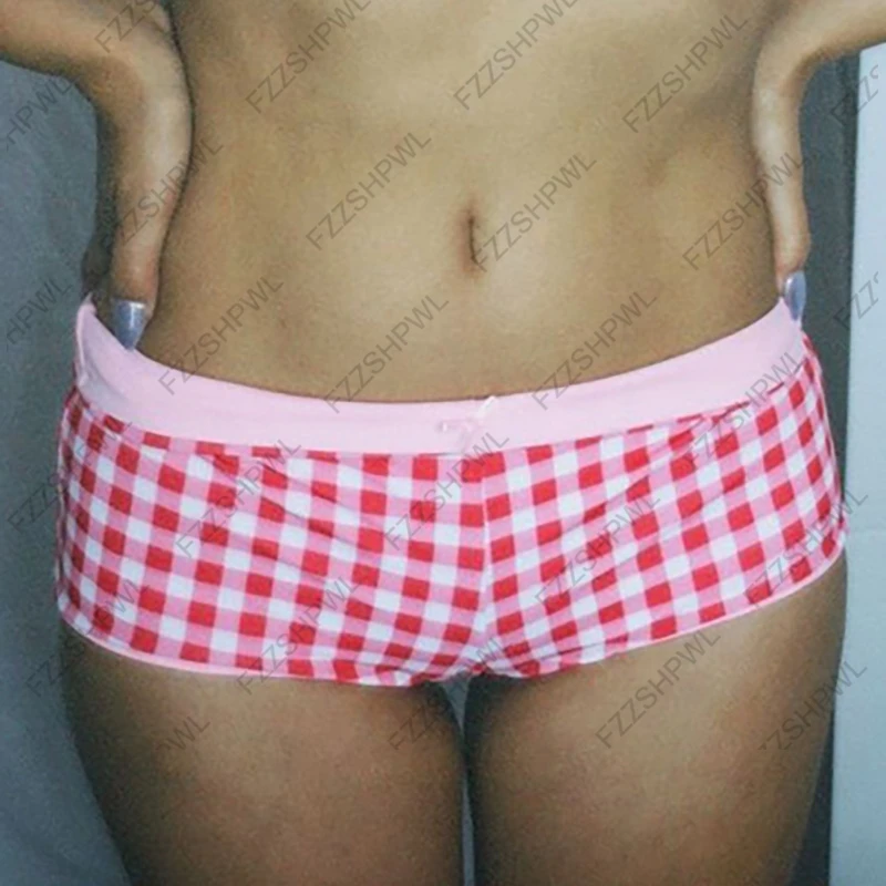 Bikini dwuczęściowe w kratę damskie letnie Mięta