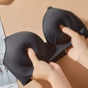 Biustonosz push-up 12 cm bez fiszbinów dla małego biustu Beżowy