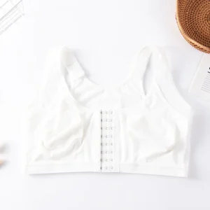 Biustonosz zapinany z przodu duże rozmiary push up – S do 5XL Czarny