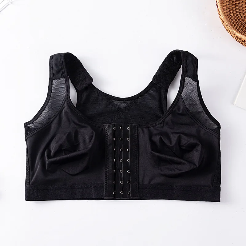 Biustonosz zapinany z przodu duże rozmiary push up – S do 5XL Niebieski