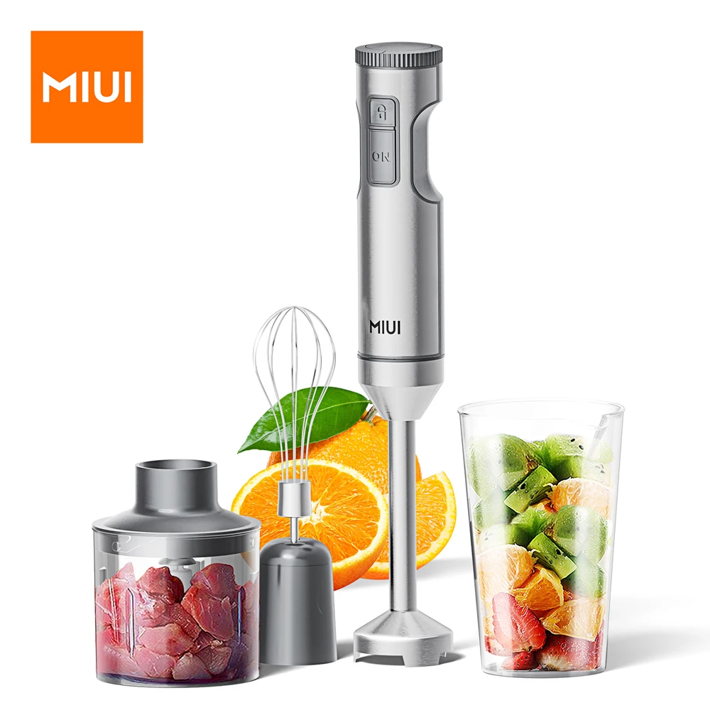 Blender ręczny 4w1 1000 W ze stali nierdzewnej z kielichem 700 ml Biały