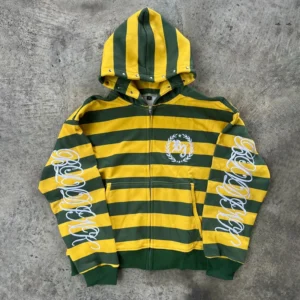 Bluza z kapturem Y2K streetwear na zamek z haftem Street kid zip up