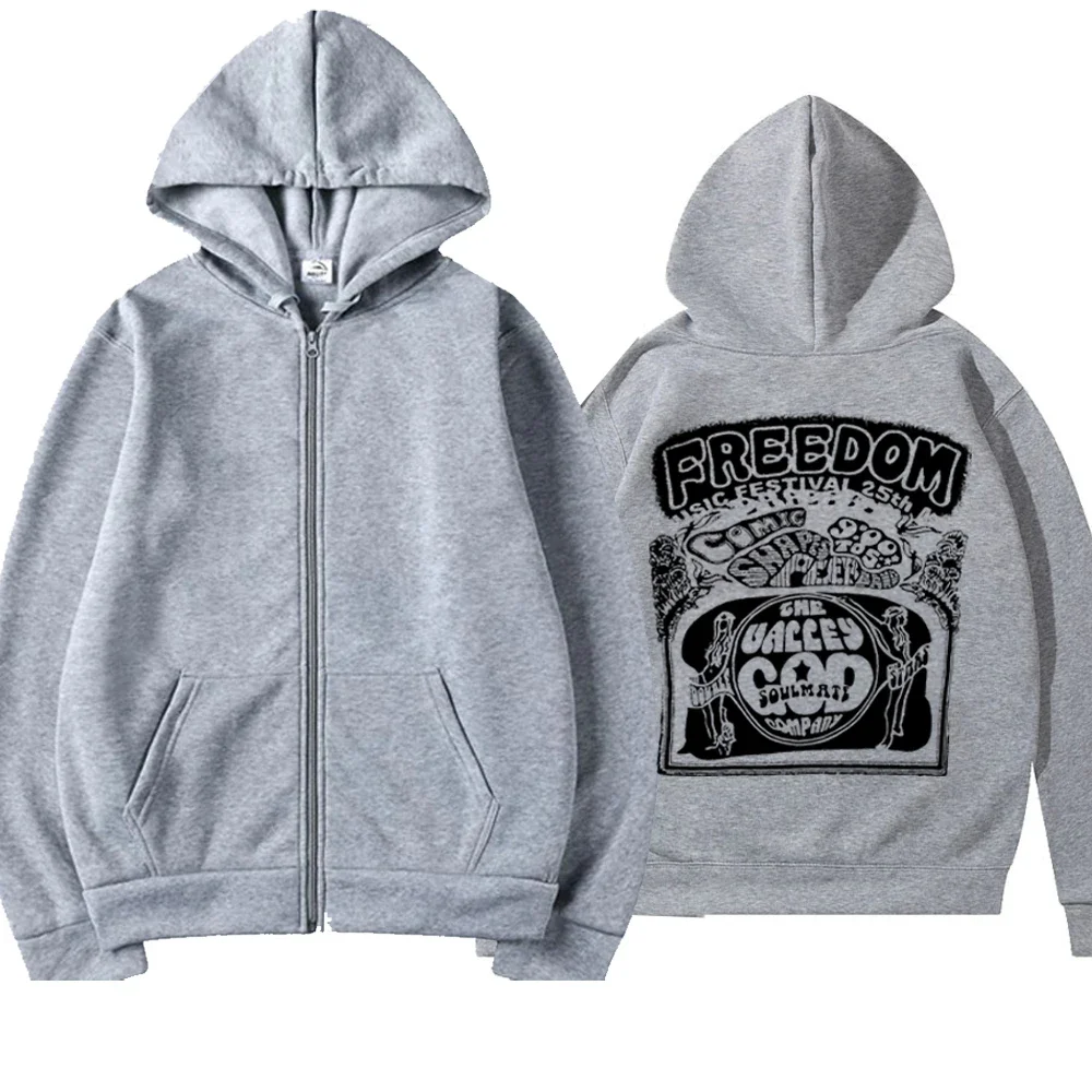 Bluza z kapturem na zamek Simon Henriksson dla graczy Szary