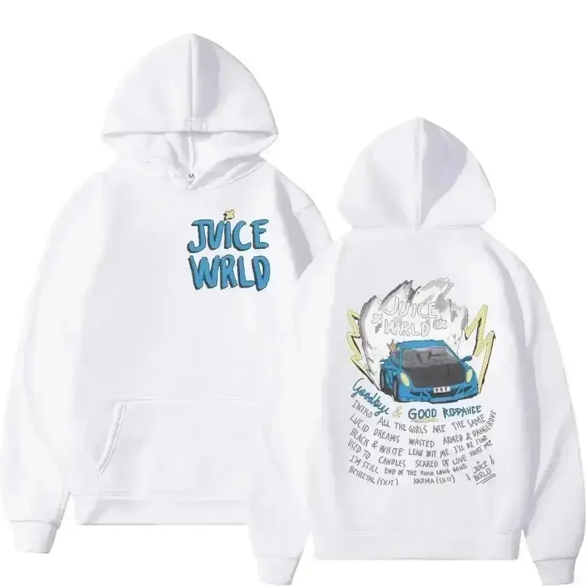 Bluza z kapturem Juice WRLD - męska i damska, hip hop streetwear 10