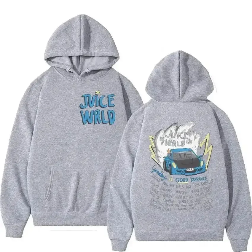Bluza z kapturem Juice WRLD – męska i damska, hip hop streetwear 11