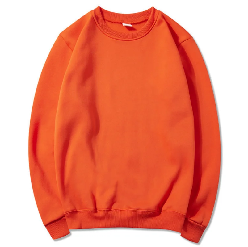Bluza męska z okrągłym dekoltem w koreańskim stylu Pomarańczowy