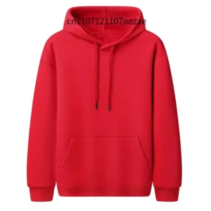 Bluza polarowa oversize z kapturem unisex dla par Q9