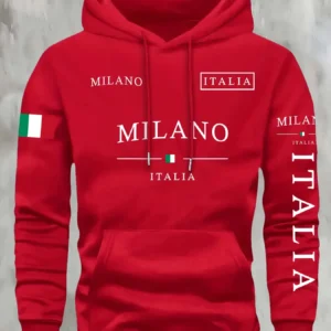 Bluza z kapturem ITALIA MILANO unisex na jesień i zimę 7