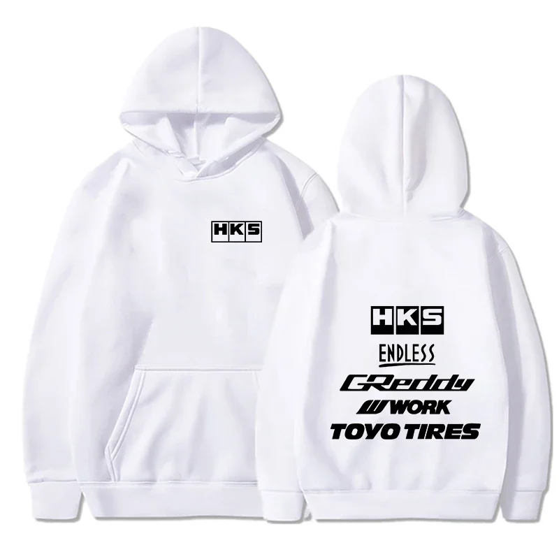 Bluza z kapturem w stylu JDM tuning Biały