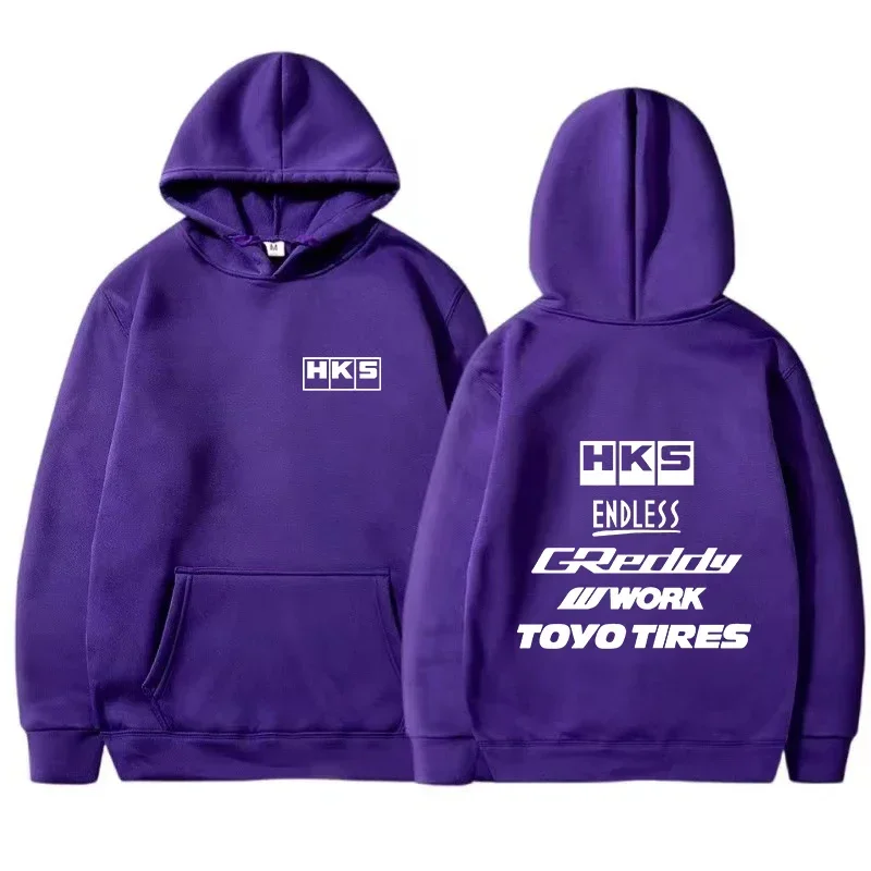 Bluza z kapturem w stylu JDM tuning Fioletowy
