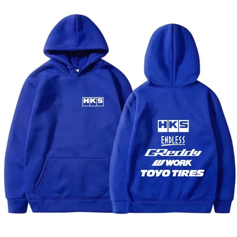 Bluza z kapturem w stylu JDM tuning Niebieski
